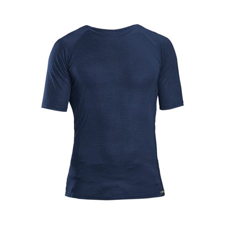 GripGrab Merino Polyfibre Short Sleeve Base Layer Unisex base layer tops Blue S