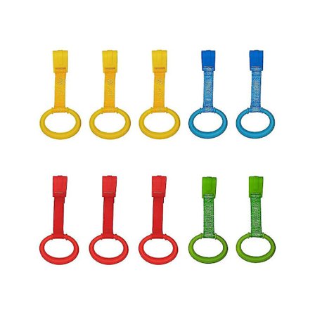 10 stk. Krybber Lekegrinder Plast Trekkringer Stå-opp Læringshjelp Ringer For Baby