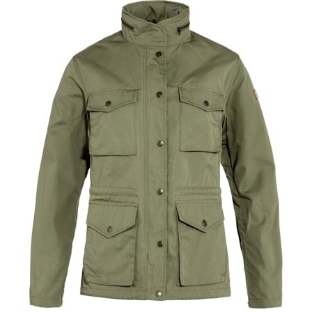 Fjällräven Dam's Räven Jacket in Green | Size: Medium, G-1000/HC-Lite/Polyester
