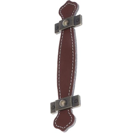 Læder Kabinetsgreb Vintage Møbelgreb Til Skuffer, Kommoder, Kuffert, Etc. (brun) (1 stk)