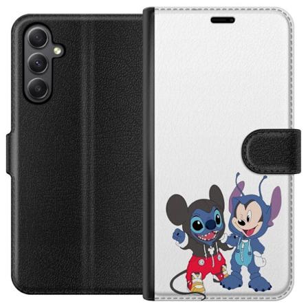 Samsung Galaxy A24 4G Lompakkokotelo Stitch Mikki Hiiri