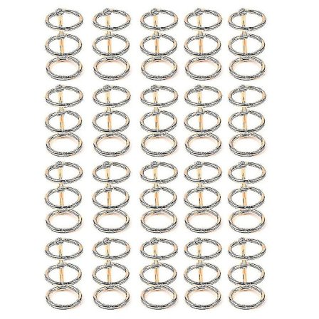 20st 3 Ringar Guld Bokringar Bladpärmar Kontorsbokringar Snap Split Gångjärn Med 20 Mm Innerdiam