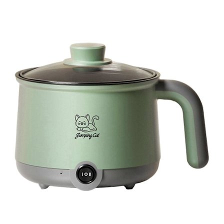 Hot Pot Elektrisk Nudelgryde Multifunktionel Husholdnings 1.8L Ramen Komfur Mini Hot Pot til Æg Dumplings Shabu Shabu Suppe Pasta