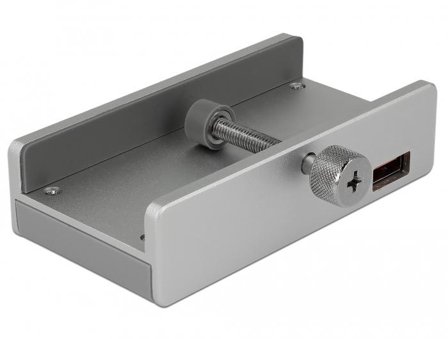 Delock External USB 3.0 4 Port Hub with Locking Screw - hub - 4 porter