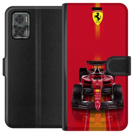 Yhteensopiva Lompakkokotelo Motorola Motorola Moto E22i Ferrari Formula 1 -auto ikonisessa punaisessa muotoilussa urheilullisella tarkkuudella