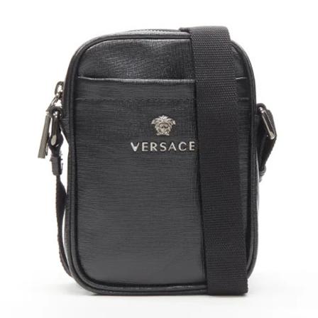Versace Pre-owned Pre-owned Leather handTass , Zwart , Dames , Maat: ONE Size Vintage Tassen