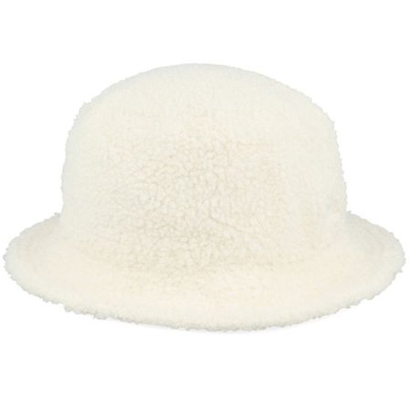 New Era - Beige bucket Hatt - Womens Borg Beige Bucket @ Hatstore