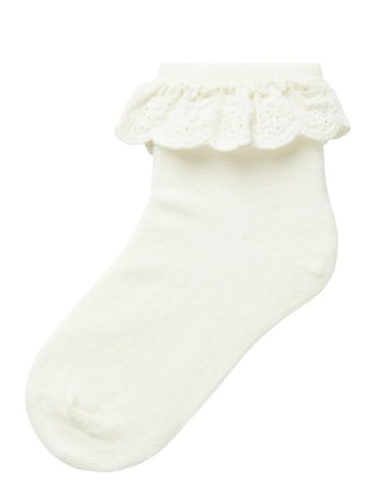 Lil'Atelier Nmfdertrud Sock Lil - Cream - 28-30
