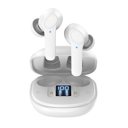 Multilingual Translator Earbuds Wireless Bluetooth Translator Earphone 144 Sprog, Bluetooth 5.3, Lang Batterilevetid (FMY)
