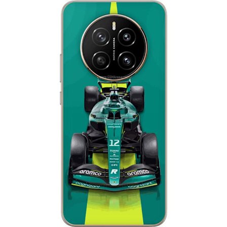 Yhteensopiva Puhelinkuori Honor Honor Magic7 Aston Martinin Formula 1 -auto vihreässä kilpailumuotoilussa, jossa on moderni studiosentuntma