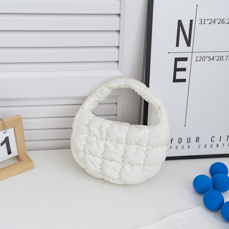 Fashion Mini Puffer Tote Bag Elegant telefonpung nøglepose Simp