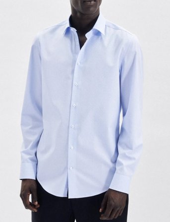 Seidensticker Cityhemden 1/1 Arm - Blue - 41