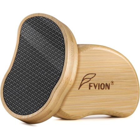 Nano Glas Fodfil med Bambushåndtag, Fodscrub, Død Hud Pimpsten til Fødder, Den Ultimative Skånsomme Pedikyrfil, Hårdhudsfjerner til Fødder