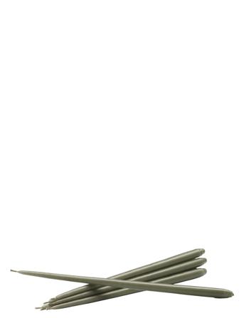 Stoff Taper Candles By Ester & Erik, Box With 6 Pieces Home Decoration Candles Pillar Candles Grön STOFF Nagel