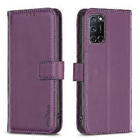 Kompatibel med Samsung Galaxy A52S 5G Wallet Case med kortpladser Magnetisk lukning Flip Folio Cover - Mørk lilla