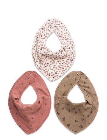 Fixoni Bandana Bibs 3-Pack - Multi/patterned - ONE SIZE