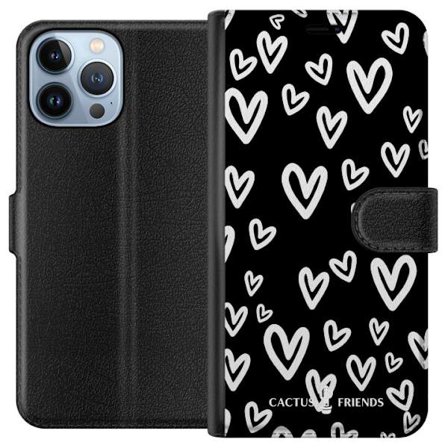 Yhteensopiva Lompakkokotelo Apple Apple iPhone 13 Pro Max Cactus and Friends - Handdrawn Love Chaos