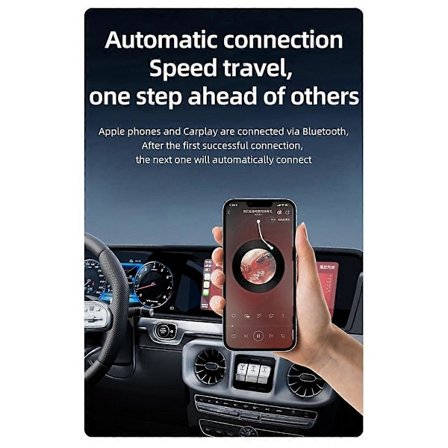 USB/Type C 2 i 1 Trådløs CarPlay Adapter Kablet til Trådløs Carplay Mini Boks til USB/Type C Dongle