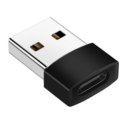 5 stk. Sort USB C Hun til USB Han Adapter, Hurtig Opladning og