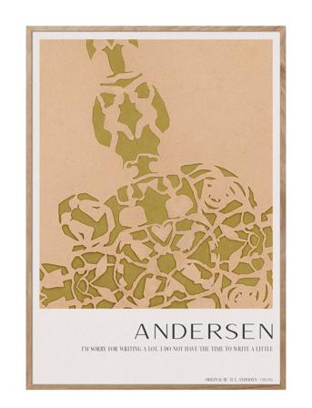 H.c. Andersen - In Progress Home Decoration Posters & Frames Posters Graphical Patterns Multi/mønstret ChiCura