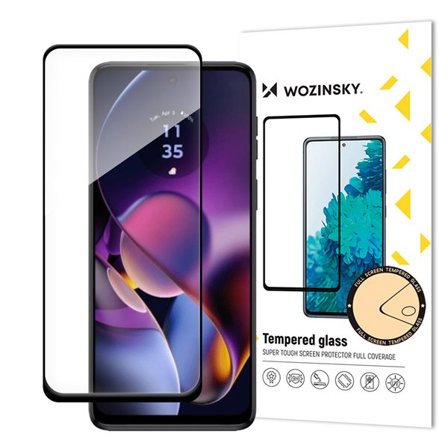 Wozinsky Herdet glass Full Lim for Motorola Moto G54 fullskjerm med ramme - svart