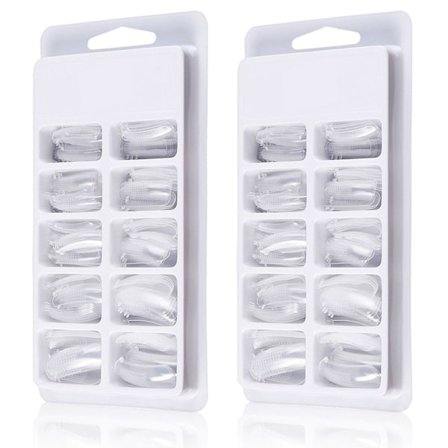 Negleforlængelsesform Tips - Klar Poly Gel Skabelon KLB