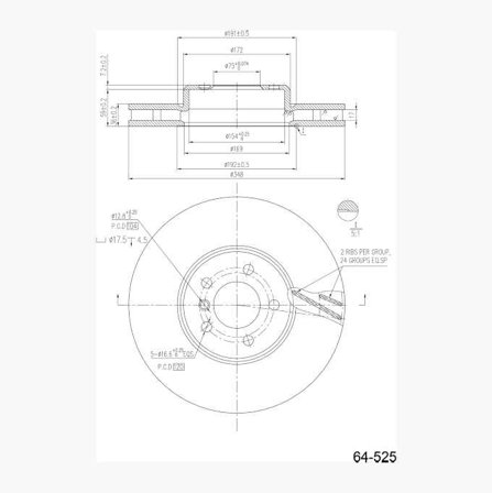 Biltema - Bremseskive belagt