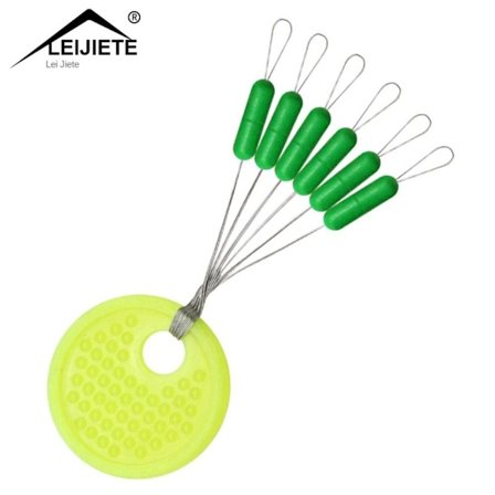 600 stk (100 grupper) Fiskebobberprop Gummibønne SGREEN