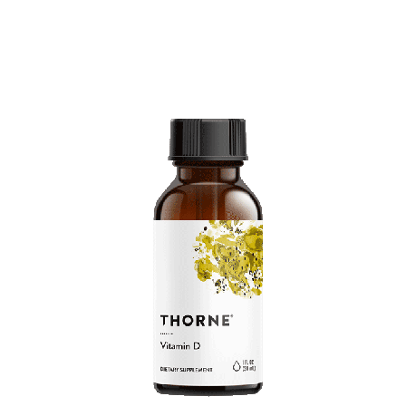 Thorne Research Inc. D-Vitamin flytende 500 IE, 30 ml