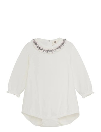 En Fant Body Ls Collar - White - 80