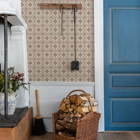 Duro Tapet, Börsjö 691-02 Gammalsvenska QuickUp, L, Röd, Färg & tapeter