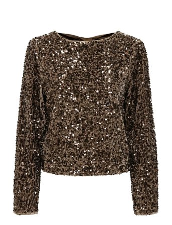 ONLY | Onlconfidence L/S Sequin Bow Top Jrs | L