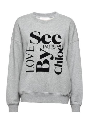 Top Sweat-shirt Tröja Grå See By Chloé