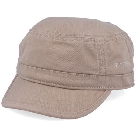 Stetson - Cap Cotton Khaki Army Beige Army Cap - @ Hatstore