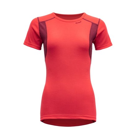 Devold Hiking Woman T-shirt Women short-sleeved sweaters Red S