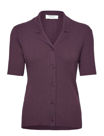 Rosemunde Rwrosie Ss Regular Cardigan - Burgundy - XS