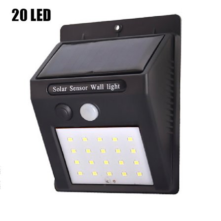 Högkvalitativ Solcells PIR Automatisk Utomhusbelysning