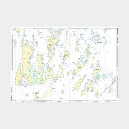 Carta speciale Hydrographica 622-08 Missjö, A2 non piegata (plano)