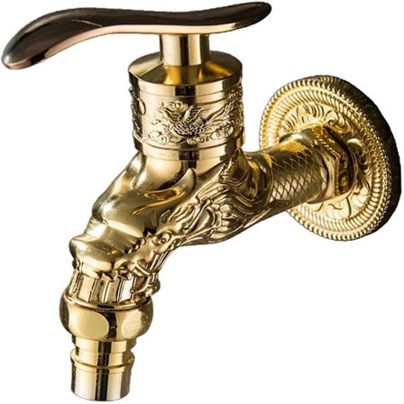 Utomhuskran Trädgård Bibcock Kran Balkong Bricka Mopp Kran Vintage Stil Zinklegering 1/2" Gränssnitt