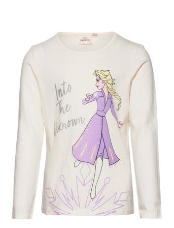Long-Sleeved T-Shirt Langærmet T-shirt Creme Frost