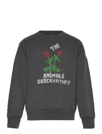 THE ANIMALS OBSERVATORY Flowers Dark Frey Bear Sweatshirt - Grey - 8 Y