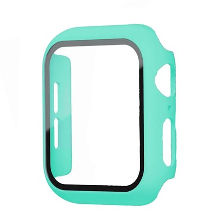 Glas+Skal för Apple Watch case 9 8 7 6 SE 3 iWatch Tillbehör Skärmskydd Apple watch series 44mm 40mm 38/42mm 45mm 41mm