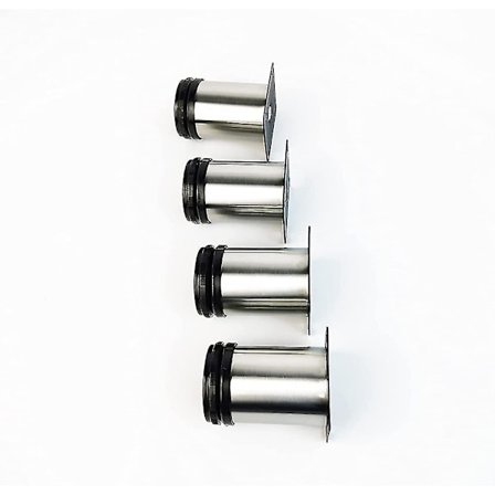 4x skåp i rostfritt stål Köksfötter Bänkskiva/enhet/frukost Bar/skrivbord