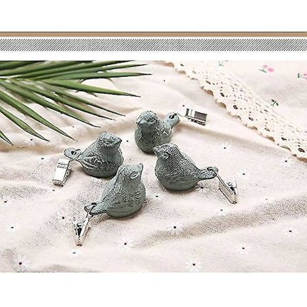 4x Dukviktsklämmor Fåglar Vindtätt Gjutjärn