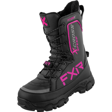 Boty na Sněžný Skútr FXR X-Cross Speed Ops Černá/Fuchsiová 36