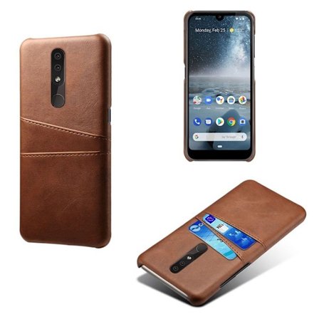 Nokia 4.2 skal med korthållare - Brun