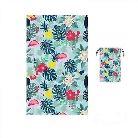 Mikrofiber Strandhåndkle for Reise - Overdimensjonert XL 63 x 31,5 Tommer Lett, Hurtigttørkende, Sandfri, Ekstra Store Håndklær & Teppe - Perfekt for 