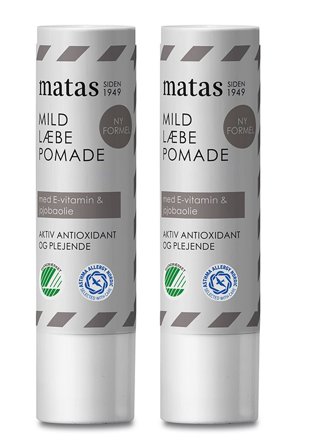 Matas Striber Mild Læbepomade Uden Parfume 2 stk., Skincare, Ansigtspleje, Læbepleje
