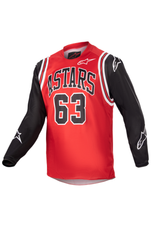Maglia Cross Bambino Alpinestars Techstar Acumen Rosso-Nero-Bianco L