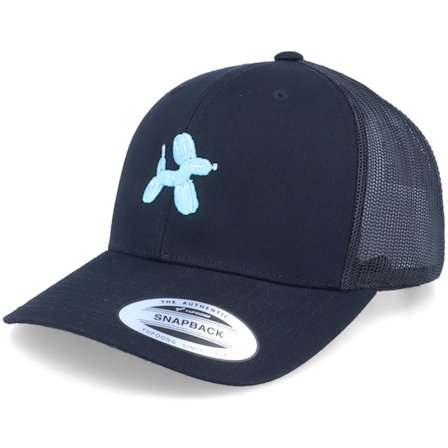 Iconic - Balloon Animal Dog Black Trucker Trucker Black Cap - @ Hatstore